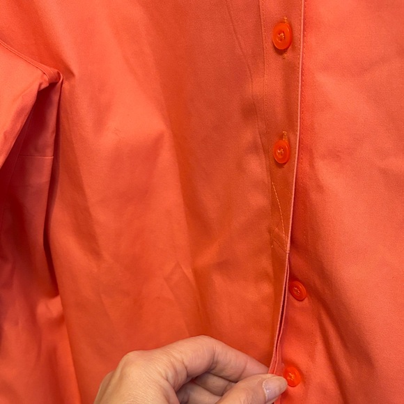 Chico's 2 Vibrant No Iron 3/4 Sleeve Blouse - Picture 5 of 6